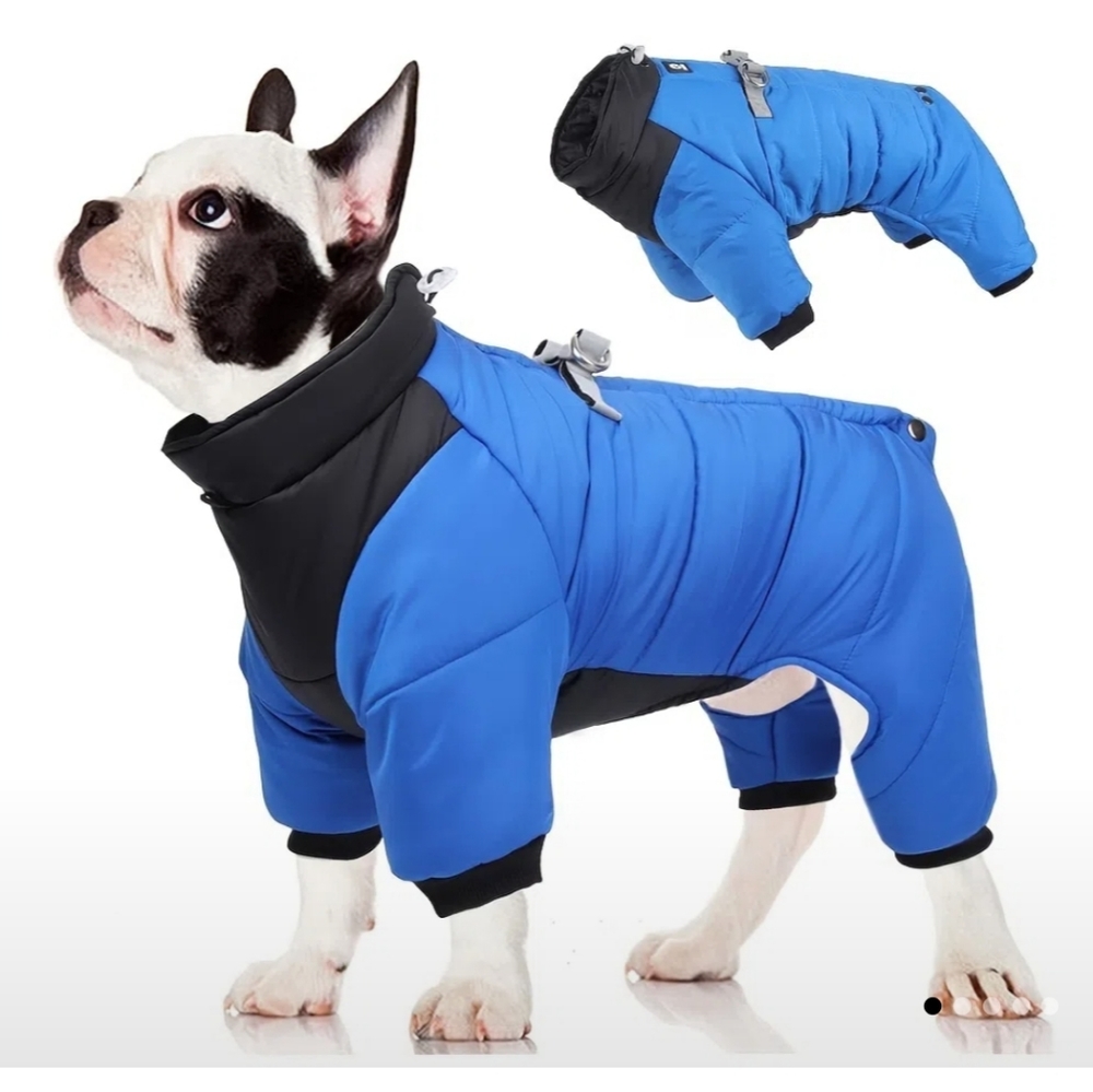 BLUE DOGS Jacket with harness attached,with legs. SZ Small